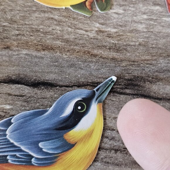 Lot Of 33 Decorative Paper Birds For Crafts Finch Cardinal Chickadee - Picture 7 of 9